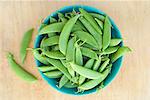 Bowl of Sugar Snap Peas from a Maine Garden