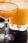 Mango Margarita with Grapefruit Soda and Chili Encrusted Glass Rim