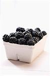 Blackberries in cardboard punnet