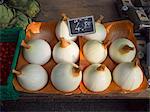Swiss Giant Onions at The Carouge Market is in Geneva Switzerland