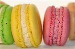 Various macaroons (close-up)