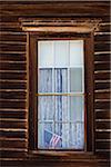 Close-up of Window, Bodie State Historic Park, California, USA