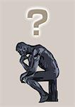 Illustration de la pensée de l'homme