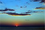 Sea at sunset. Crimea, Ukraine. Black Sea.