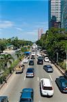 traffic on roxas boulevard in Manila, Philippines