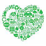 I love ecology, recycling, footprint, green power concept.