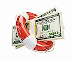 help Life Buoy dollar isolated on a white background