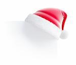 santa hat 3d isolated on white