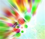 Abstract with blurred colours on soft wet background.