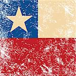 Chile vintage flag - grunge old style