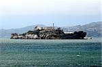 Alcatraz the prison island in the bay of San Francisco.