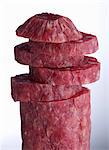 Sliced and Stacked Artisan Parmesan Salami