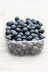 Blueberries in a plastic punnet