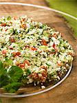 Tabbouleh (couscous with herbs, spices and tomatoes)