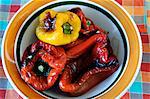 Grilled peppers fresh out of the oven