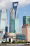 Skyscrapers at Luijiazui from the Bund, Shanghail China