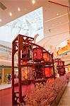 Chinese new year decorations at Elements shopping mall, Kowloon west, Hong Kong