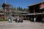 Shuhe village, ancient  city, Lijiang, Yunnan Province, China