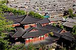 Demeure familiale Sanqing hall de Mu, Wu Juan Pavilion, Lijiang, Province du Yunnan, Chine