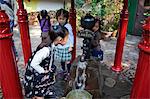 Children playing at the Patio, Ghibli Museum, Mitaka, Tokyo, Japan