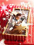 Tarte de Noël au chocolat épicée