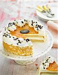 Apricot jam birthday cake