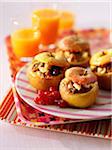 Baked apples stuffed with figs