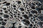 Bubbly water surface, close-up