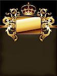 ornate golden frame, this illustration may be useful as designer work