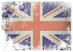 British flag with grunge aged effect ideal background