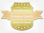 Premium Quality Label, vector eps10 illustration
