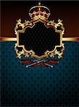 ornate frame, this illustration may be useful as designer work