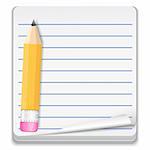 Notebook Icon, vector eps10 illustration