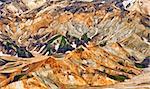 Beautiful multicolored mountains at Landmannalaugar, Iceland