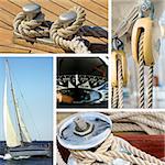 Collage of boat and maritime equipments images