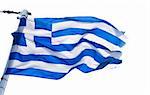 Grek flag on white background