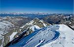 view from Diavolo di Tenda summit (2914m), Italy Alps