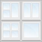 Windows with sills, vector eps10 illustration