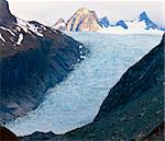 View of Fox Glacier on the south island of New Zealand