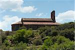 L'église Nuestra Señora de Tiermes, Site archéologique celtibère de Tiermes, Montejo de Tiermes, Soria, Castilla y Leon, Espagne