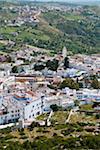 Überblick über die Stadt, Chefchaouen, Chefchaouen Provinz Tanger-Tetouan Region, Marokko