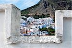 Vue d'ensemble de la ville, Chefchaouen, Province de Chefchaouen, région de Tanger-Tétouan, Maroc