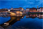 Pont et bâtiments, la rivière Arno, Florence, Toscane, Italie