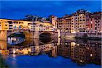 Ponte Vecchio over Arno River, Florence, Tuscany, Italy