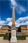 Obélisque dans les jardins de Boboli au Palais Pitti, Florence, Toscane, Italie