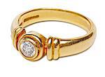 Gold Ring mit Diamant