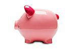 Pink piggy bank