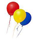 Balloons in primary colours