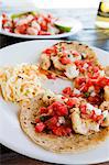 Tacos de carapace molle avec crevettes