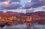 Formation de rocher de tuf, mono lake, Californie, usa